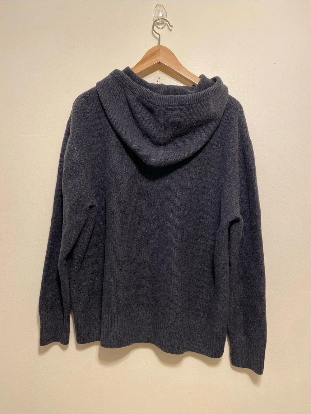Marine Layer Men's Charcoal Crewneck Hoodie Sweater. Size L
